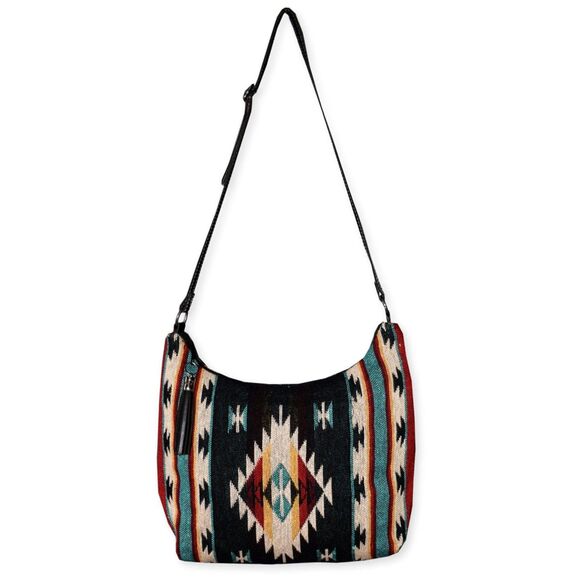 El Paso Saddleblanket Handbags - Gypsy Crossbody Bag - Southwest Style - Ethnic Inspired Design - Soft Cotton